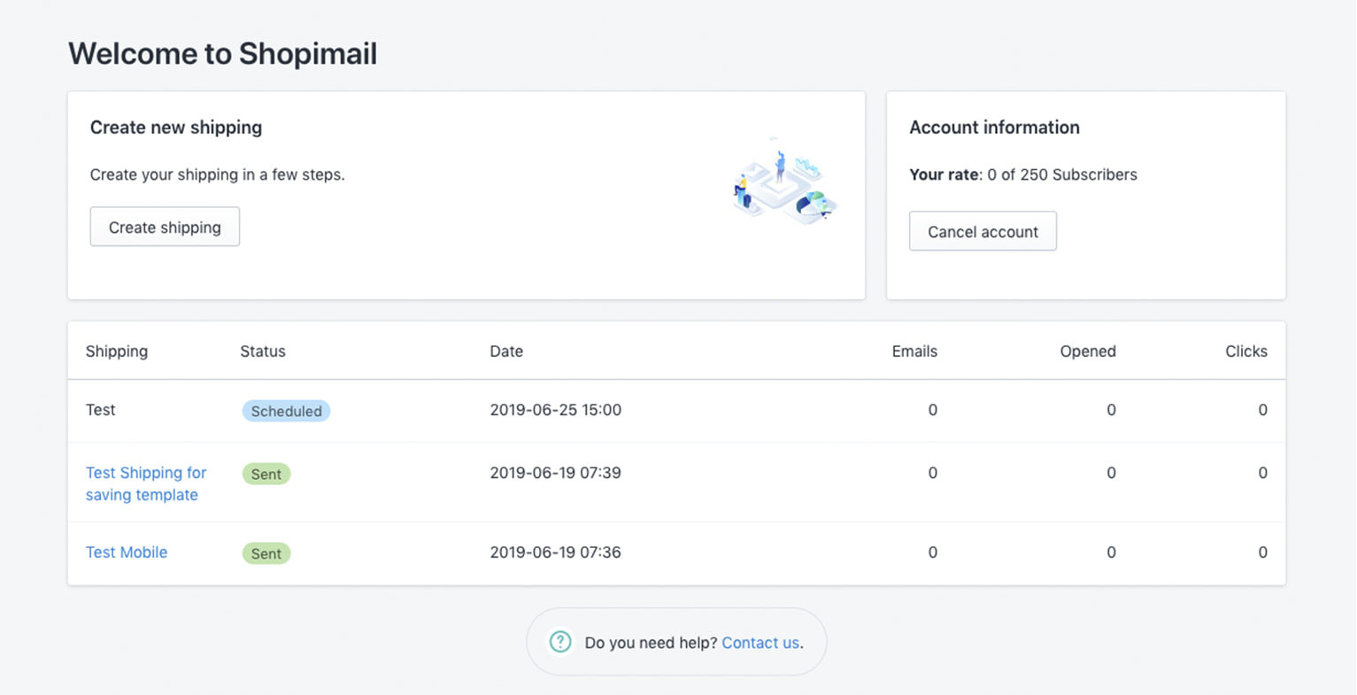 Shopimail - Screenshots